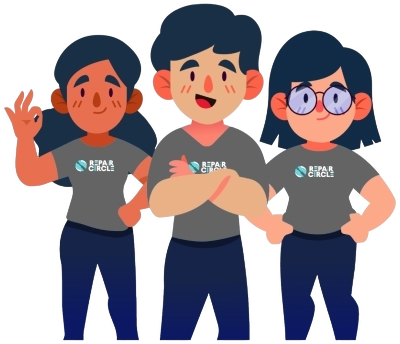 Repair Circle team and accessories
