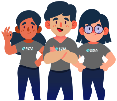 Repair Circle team and accessories